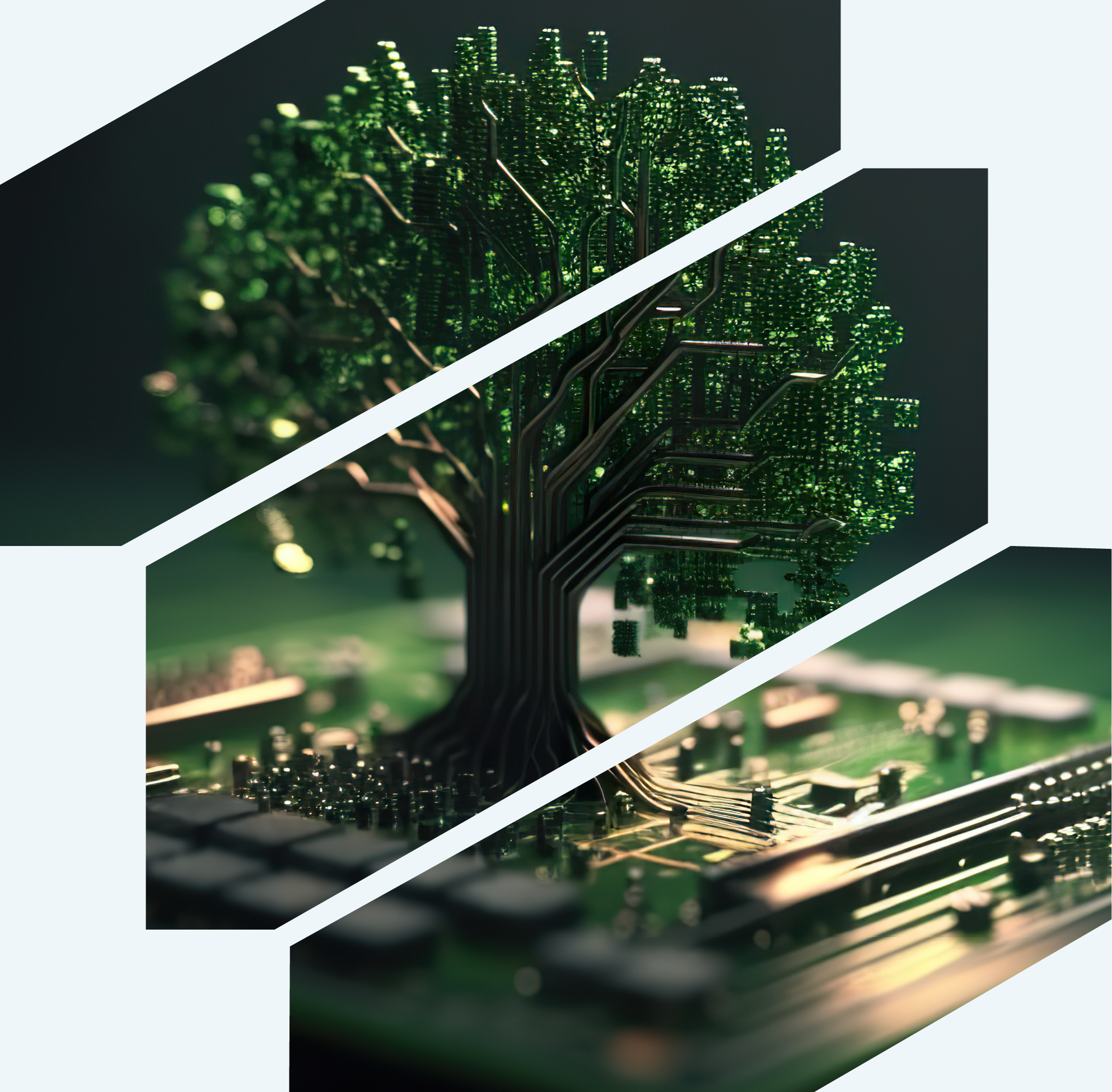 Green computing initiatives collage